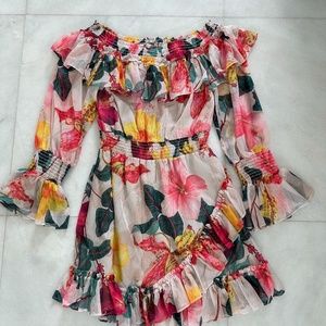 Colorful brazilian made designer dress.